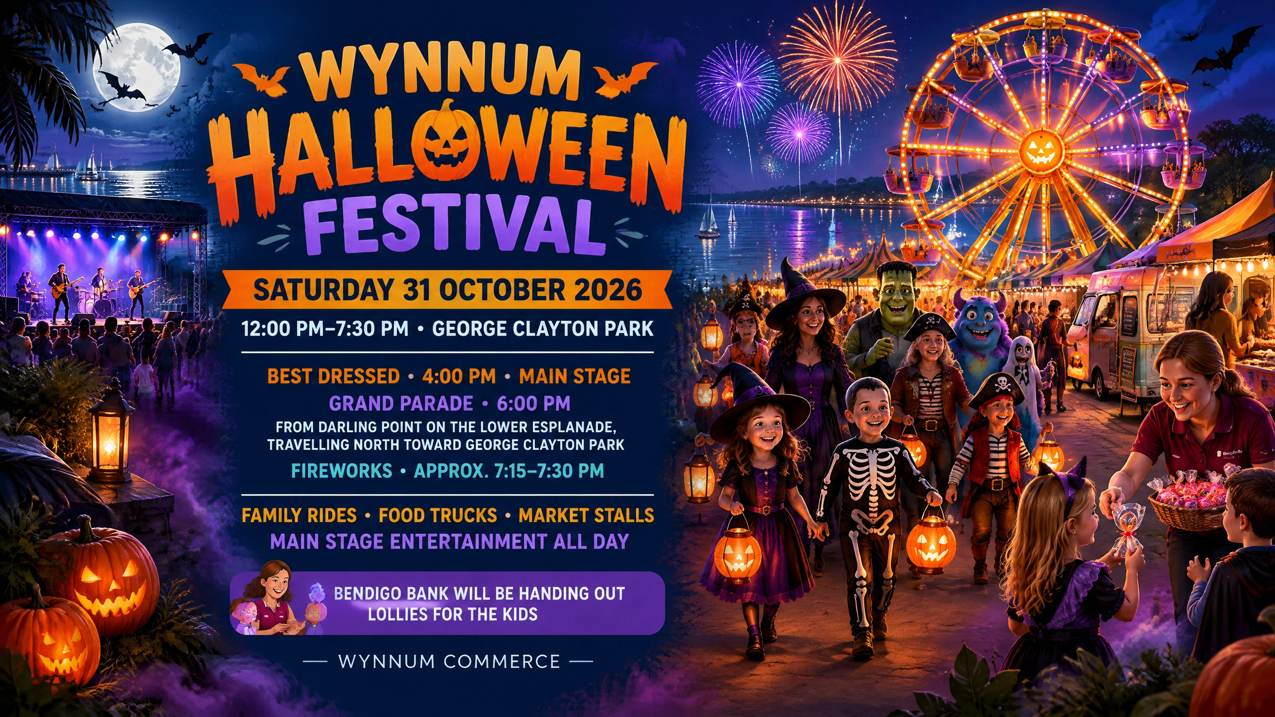 Wynnum Halloween Festival concept